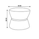 Ver imagem 2 de Kit 2 Puffs Decorativo Sala de Estar 45cm Dhaka Veludo Azul Marinho - Gran Belo