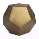 Ver imagem 1 de Mesa Decorativa de Apoio em Metal Bronze 40,5cm 21280 Mart