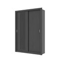 Ver imagem 2 de Guarda Roupa Solteiro 2 Portas Darvi Carraro Preto Touch
