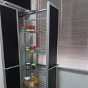 Ver imagem 3 de Coluna Deslizante com Corrediça 5 Cestos Aramados para Armário 147cm Schmitt