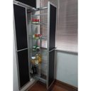 Ver imagem 4 de Coluna Deslizante com Corrediça 5 Cestos Aramados para Armário 147cm Schmitt