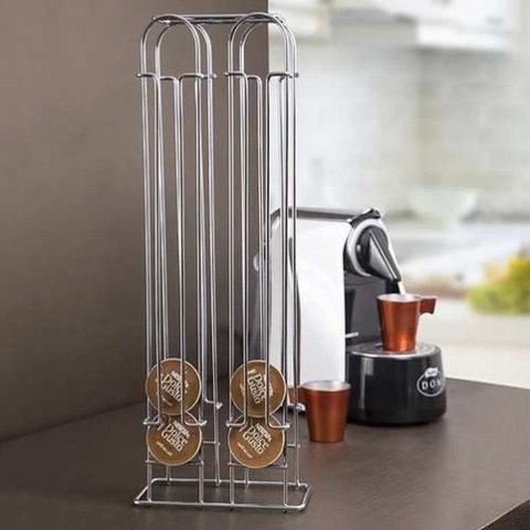 Porta Cápsulas Dolce Gusto Cromado para 32 Capsulas Jomer 2100