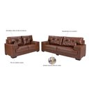 Ver imagem 5 de Sofá Julia Conjunto 2 e 3 Lugares Courissimo Pinhão 849 Clássico Império Estofados