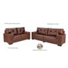 Sofá Julia Conjunto 2 e 3 Lugares Courissimo Pinhão 849 Clássico Império Estofados - 5