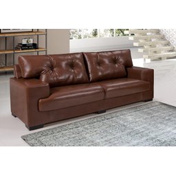 Sofá Julia Conjunto 2 e 3 Lugares Courissimo Pinhão 849 Clássico Império Estofados - 4