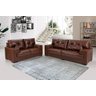 Sofá Julia Conjunto 2 e 3 Lugares Courissimo Pinhão 849 Clássico Império Estofados - 1