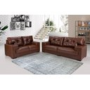 Ver imagem 1 de Sofá Julia Conjunto 2 e 3 Lugares Courissimo Pinhão 849 Clássico Império Estofados