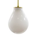 Ver imagem 3 de Pendente Amora Cúpula Branca em Vidro + Lâmpada Led E14 220V St1722