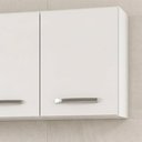 Ver imagem 6 de Armário Aéreo Panamá e Balcão Gabinete 160cm com Tampo Áustria Branco - Lumil