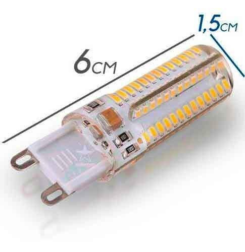 Pendente Astro Cristal Cobre Bella + 12 Led G9 5w 220V Branco Quente St1472 - 3