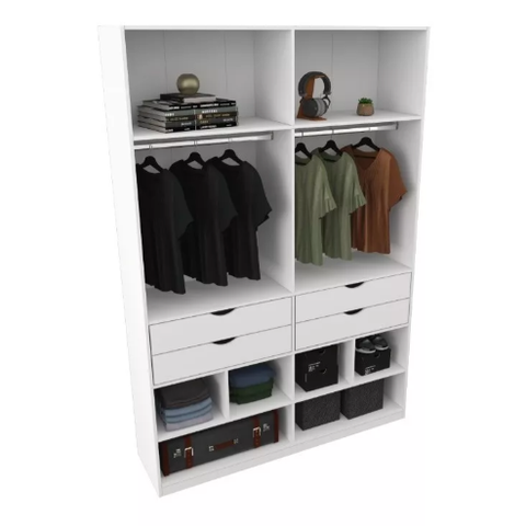 Armário Arara Gaveta Sabrina M16 (closet Gaveta)