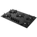 Ver imagem 2 de Cooktop 5 Bocas Dako Pratiko Mesa Vidro a Gás Preto Bivolt