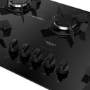 Ver imagem 3 de Cooktop 5 Bocas Dako Pratiko Mesa Vidro a Gás Preto Bivolt