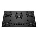 Ver imagem 1 de Cooktop 5 Bocas Dako Pratiko Mesa Vidro a Gás Preto Bivolt