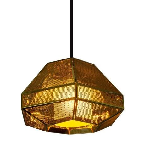 Pendente Metal Baixo Ouro + LED G9 5w Branco Frio 220V St1740