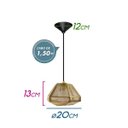Ver imagem 2 de Pendente Metal Baixo Ouro + LED G9 5w Branco Frio 220V St1740