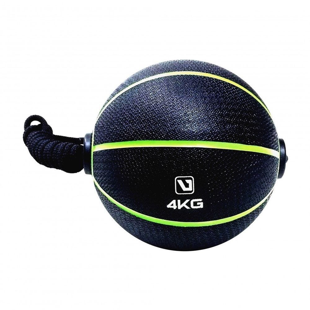 Bola de Peso Medicine Ball com Corda 4Kg LS3006E/4 Liveup