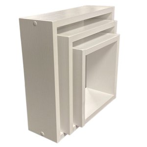 Nicho Decorativo Kit 3 Unidades Branco