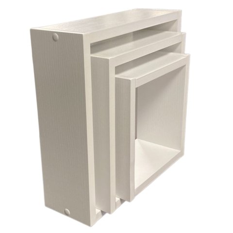 Nicho Decorativo Kit 3 Unidades Branco