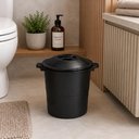 Ver imagem 6 de Lixeira de Pia Verona Preta 4 Litros Vintage Cesto de Lixo Cozinha Area Gourmet Banheiro Lavabo com