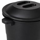 Ver imagem 5 de Lixeira de Pia Verona Preta 4 Litros Vintage Cesto de Lixo Cozinha Area Gourmet Banheiro Lavabo com