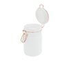 POTE VIDRO SOLID COLOR COPPER CLIP BRANCO 6,7X6,7X11,7 CM - 5