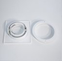 Ver imagem 2 de kit 3 Spot embutir rente orientável alumínio injetado + 3 Led dicróica GU10 MR16 6w 3000k STL74
