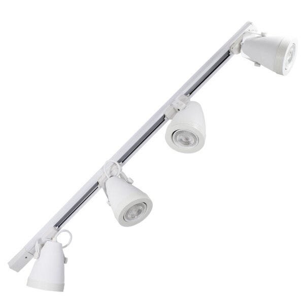 Trilho Eletrificado 1M+ 4 Spot Branco + 4 LED Par20 Branco Frio St335 - 1