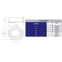 Assento Sanitário Elevado 13cm Oval Convencional Branco Cipla - 3