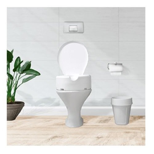 Assento Sanitário Elevado 13cm Oval Convencional Branco Cipla - 2