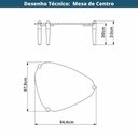 Ver imagem 3 de Mesa de Centro Orgânica Artesano 85 Cm (largura) em Mdp Nero (preto) e Pés em Madeira Maciça