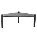 Ver imagem 2 de Mesa de Centro Orgânica Artesano 85 Cm (largura) em Mdp Nero (preto) e Pés em Madeira Maciça