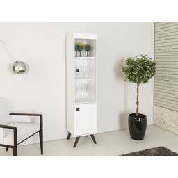 Cristaleira 2 Portas Rt 3105  Branco - 1