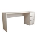 Ver imagem 3 de Mesa para Escritório Norden 3 Gavetas Branca - Panorama Móveis