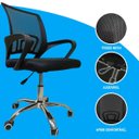 Ver imagem 2 de Cadeira Escritorio Giratoria Ergonomica Altura Ajustavel Confortavel Estudos Casa Trabalho Quarto Ap