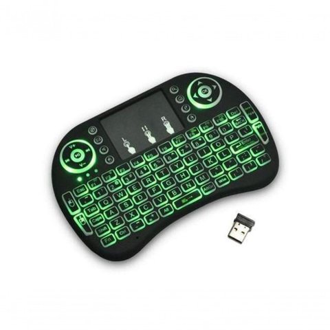 Mini Teclado Wireless Bluetooth Touchpad sem Fio Iluminado