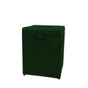 Ver imagem 1 de Puff Baú Estofado em Suede Amassado 1 Lugar Quadrado - Verde