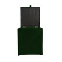 Ver imagem 5 de Puff Baú Estofado em Suede Amassado 1 Lugar Quadrado - Verde
