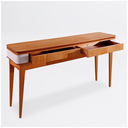 Ver imagem 1 de Aparador Luz - Madeira Maciça 1,60m com 2 Gavetas - Távoli Decor