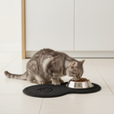 Ver imagem 3 de Tapete Pet Comedouro Vinílico Gato 46x26cm Preto Uzoo