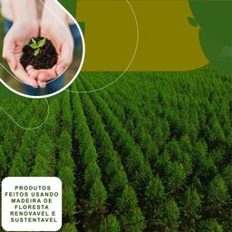 Bancada Ripada para Cozinha 208cm Cairo Fidelitá Freijó - 4