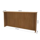 Ver imagem 2 de Bancada Ripada para Cozinha 208cm Cairo Fidelitá Freijó