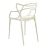 Cadeira Decorativa Sala e Cozinha Feliti (Policarbonato) Branco Sólido - Gran Belo - 7