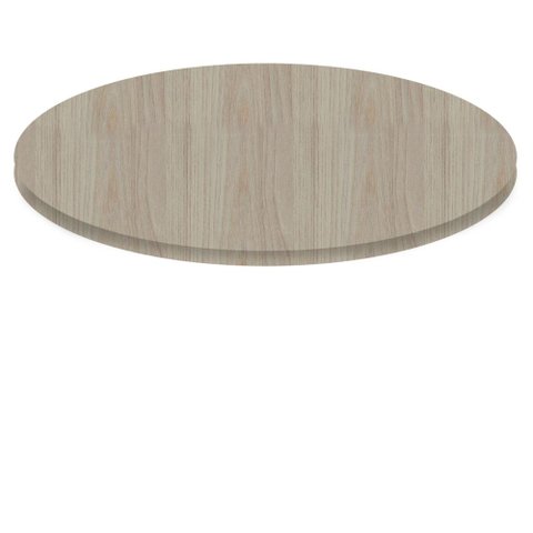 Tampo Redondo 80 Cm (largura) P25 Pandin Mdp 2,50 Cm (altura) Cor Nogueira Casablanca
