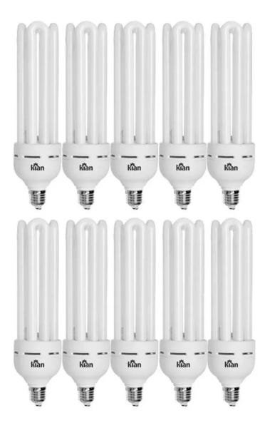 Kit 10 Lâmpada Eletrônica 3u 20w 127v Branco Frio 6400k Kian - 1