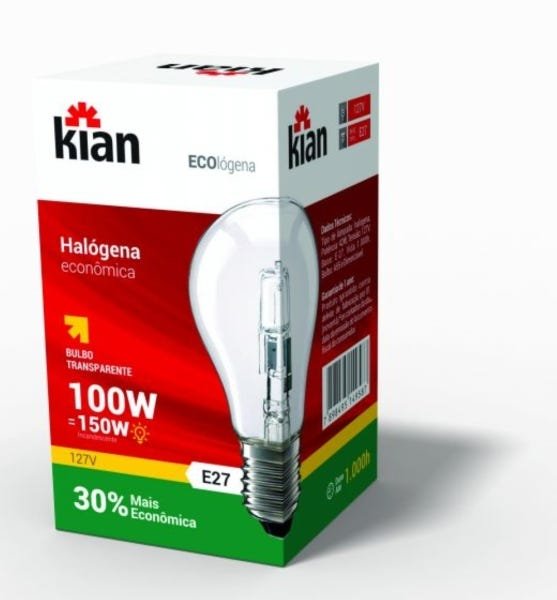 Kit 10 Lâmpadas Incandescente Ecologena A55 100W 127V Kian - 2