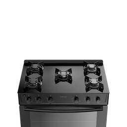 Fogao Atlas Milao Glass 5q Preto - 2