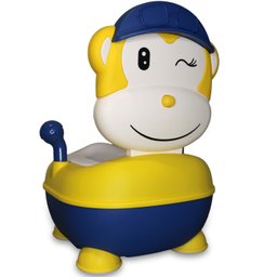 Troninho Lorben Infantil Desfralde Penico Portátil Macaquinho Amarelo - 2