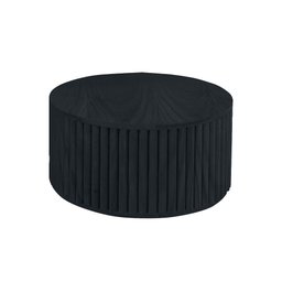 Mesa de Centro Decorativa Lua 01 D40cm em Madeira Maciça - Ébano - 1
