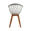 Ver imagem 4 de Cadeira Web Wood em Madeira e Pp Branca com Braço